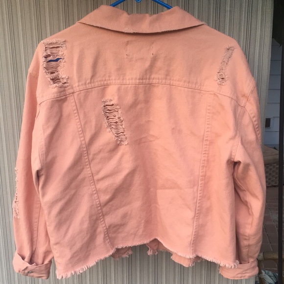 Distressed jean jacket - Picture 4 of 6